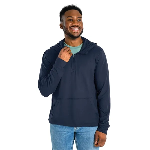 Our comfortable Men's Pulse Performance Quarter Zip Hoodie, has UV protection,... from ASI 44620 Charles River Apparel