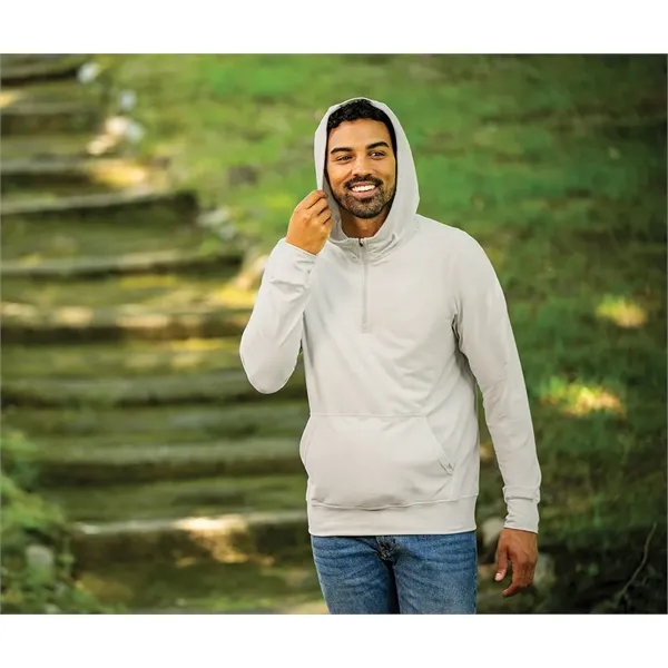 Our comfortable Men's Pulse Performance Quarter Zip Hoodie, has UV protection,... from ASI 44620 Charles River Apparel