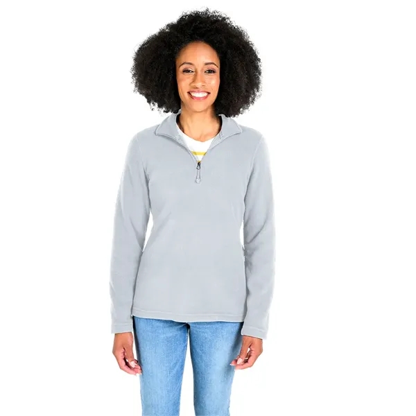Our Women's Compass Fleece Pullover is a midweight, 100% polyester quarter-zip... from ASI 44620 Charles River Apparel