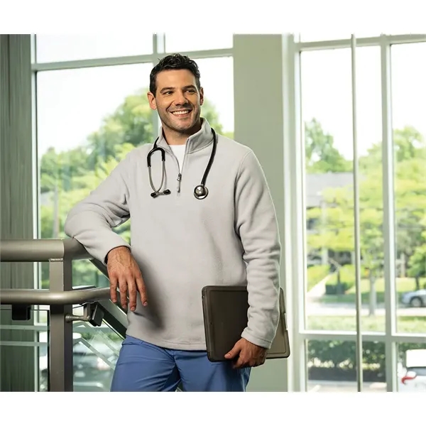 Our quarter-zip Men's Compass Fleece Pullover is a midweight style made... from ASI 44620 Charles River Apparel