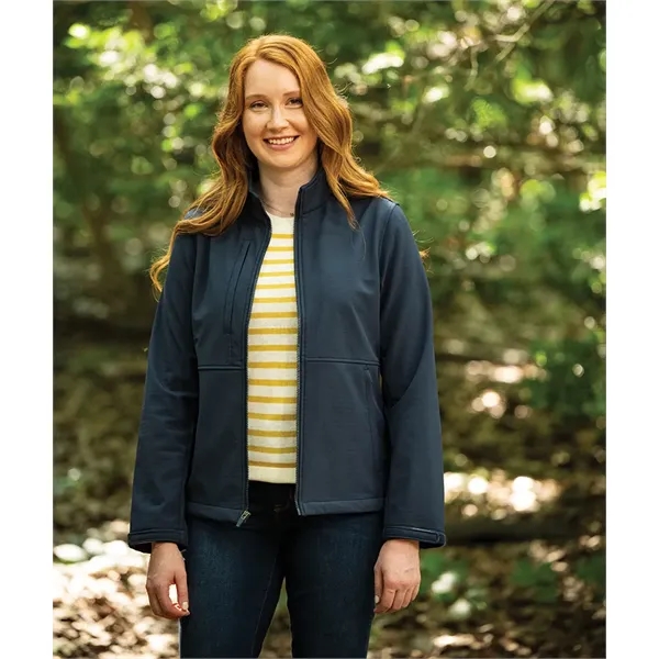 Our wind and water-resistant Women's Supreme Soft Shell Jacket has a... from ASI 44620 Charles River Apparel