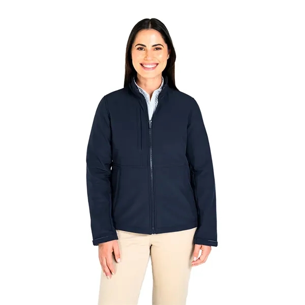 Our wind and water-resistant Women's Supreme Soft Shell Jacket has a... from ASI 44620 Charles River Apparel