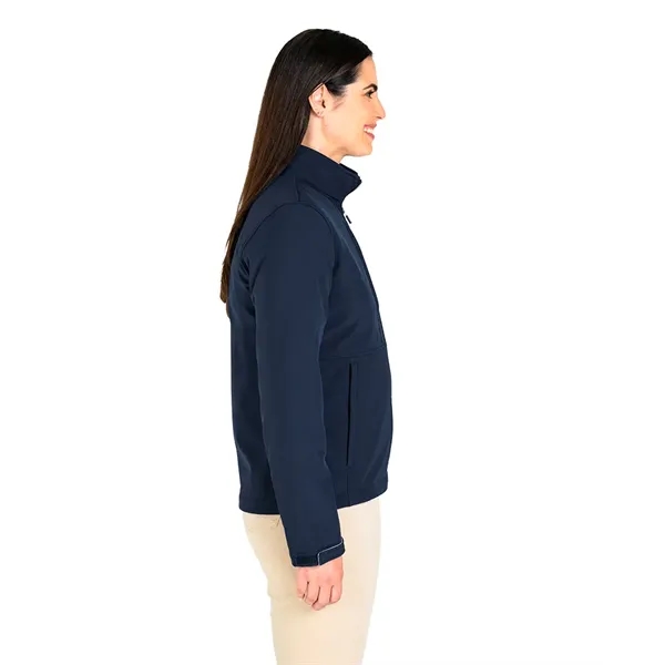 Our wind and water-resistant Women's Supreme Soft Shell Jacket has a... from ASI 44620 Charles River Apparel
