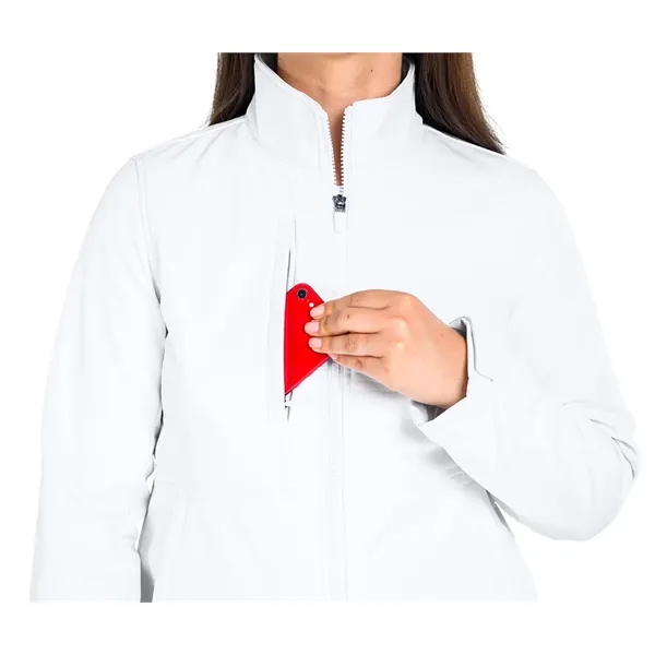 Our wind and water-resistant Women's Supreme Soft Shell Jacket has a... from ASI 44620 Charles River Apparel