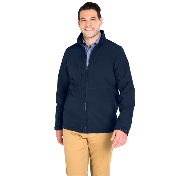 Our wind and water-resistant Men's Supreme Soft Shell Jacket has a... from ASI 44620 Charles River Apparel