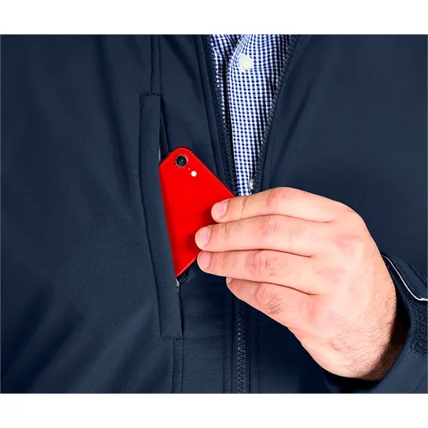 Our wind and water-resistant Men's Supreme Soft Shell Jacket has a... from ASI 44620 Charles River Apparel