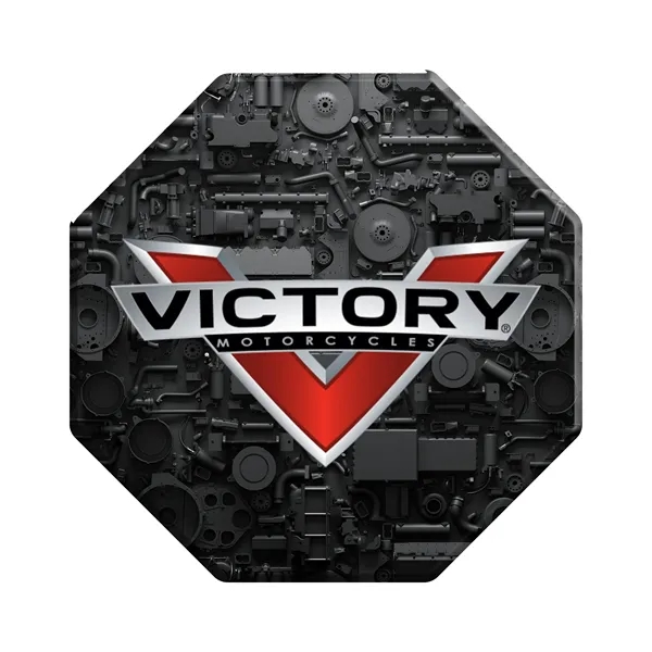 Octagon-shaped full-color coaster made of cork... from ASI 90807 Tekweld