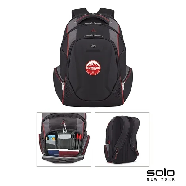 8" x 19" x 12.5" backpack with padded tablet/E-reader pocket and... from ASI 67866 Logomark/Valumark