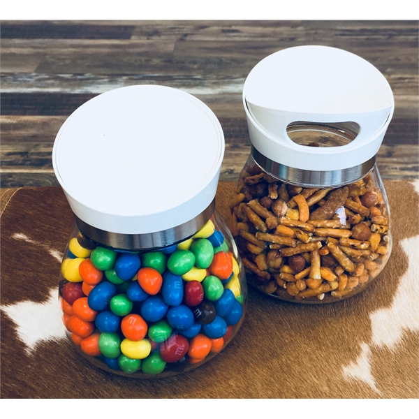 Clear jar in three different sizes for dry goods, snacks, etc.... from ASI 63073 Openers.Beer