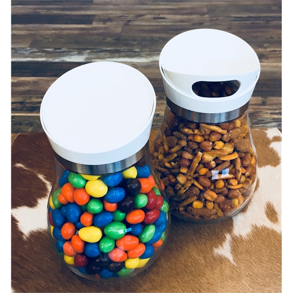 Clear jar in three different sizes for dry goods, snacks, etc.... from ASI 63073 Openers.Beer