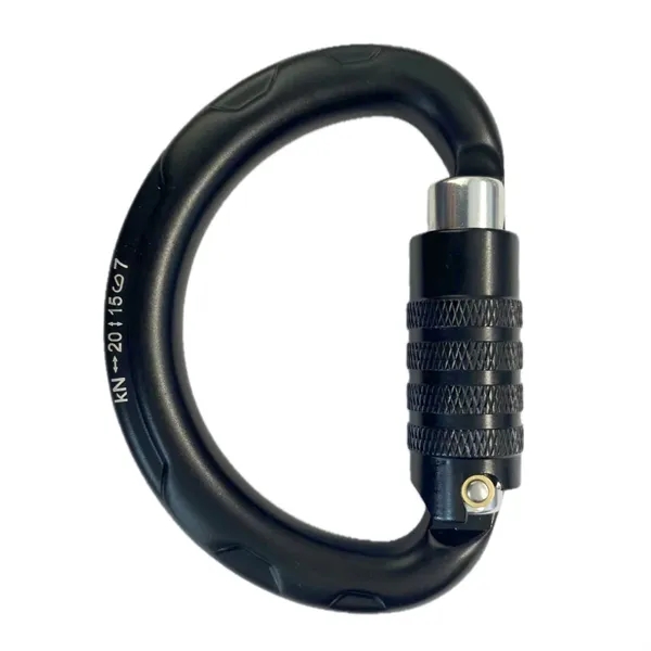 D Ring style triple gate aluminum carabiner plus laser engraving on... from ASI 37218 Athena Promo (tm)