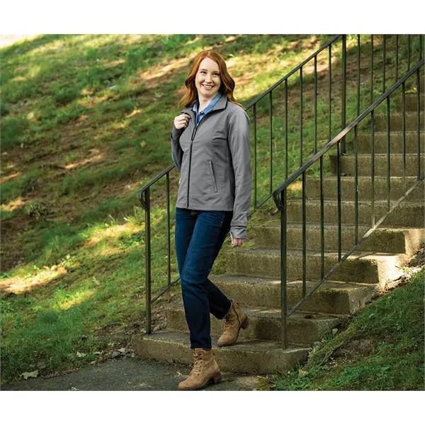 Women's single-layer soft shell jacket with princess seams.... from ASI 44620 Charles River Apparel