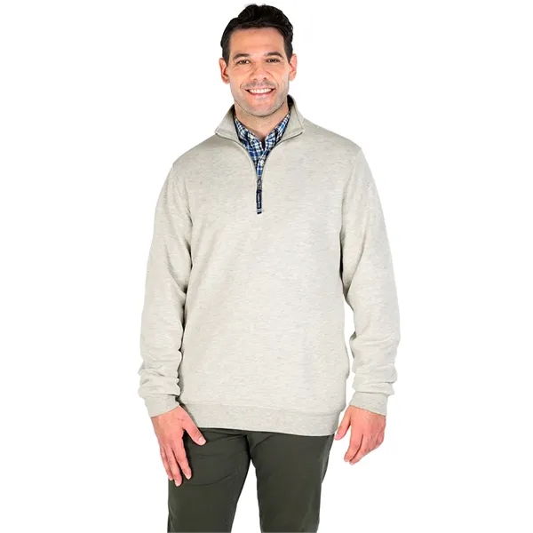 Quarter zip sweatshirt with side pockets and relaxed fit.... from ASI 44620 Charles River Apparel