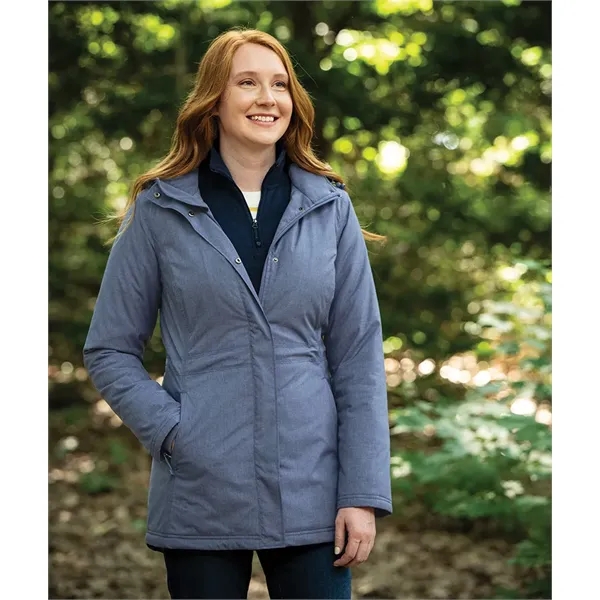 Women's parka with two-way zipper for ease of mobility, featuring 100%... from ASI 44620 Charles River Apparel