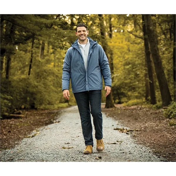 Men's parka with two-way zipper for ease of mobility, featuring 100%... from ASI 44620 Charles River Apparel