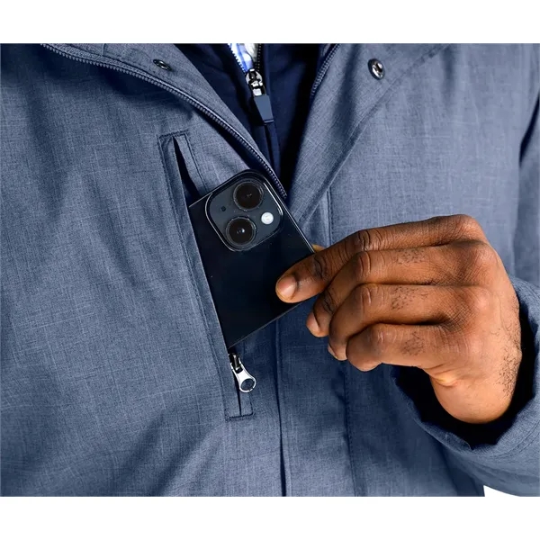 Men's parka with two-way zipper for ease of mobility, featuring 100%... from ASI 44620 Charles River Apparel