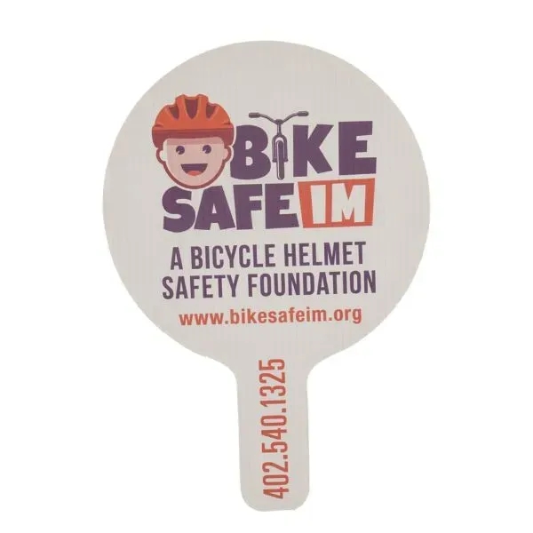 Shaped Hand Fan - Full Color... from ASI 77280 Pepco Poms