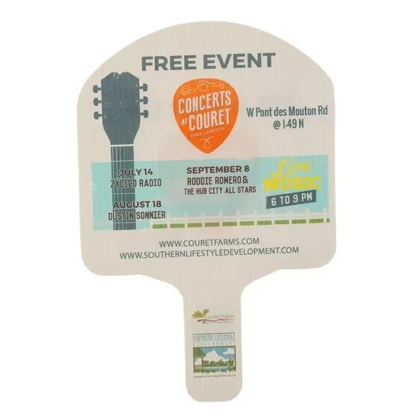 Shaped Hand Fan - Full Color... from ASI 77280 Pepco Poms