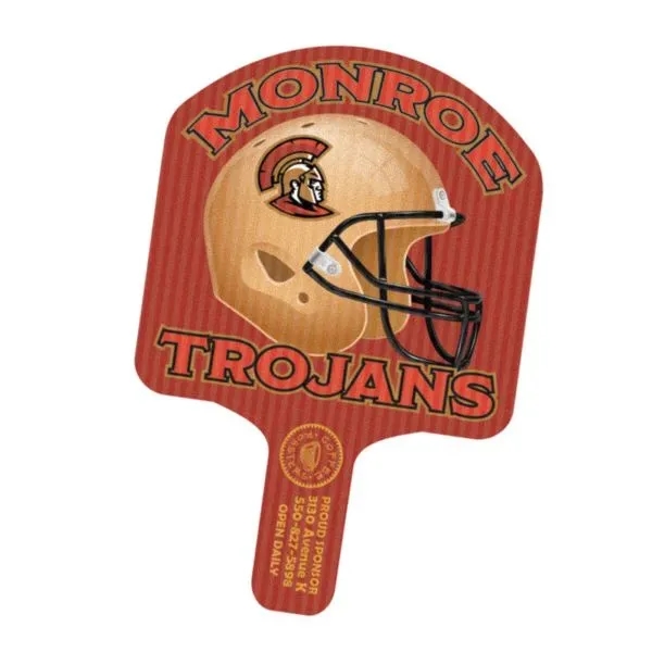 Shaped Hand Fan - Full Color... from ASI 77280 Pepco Poms