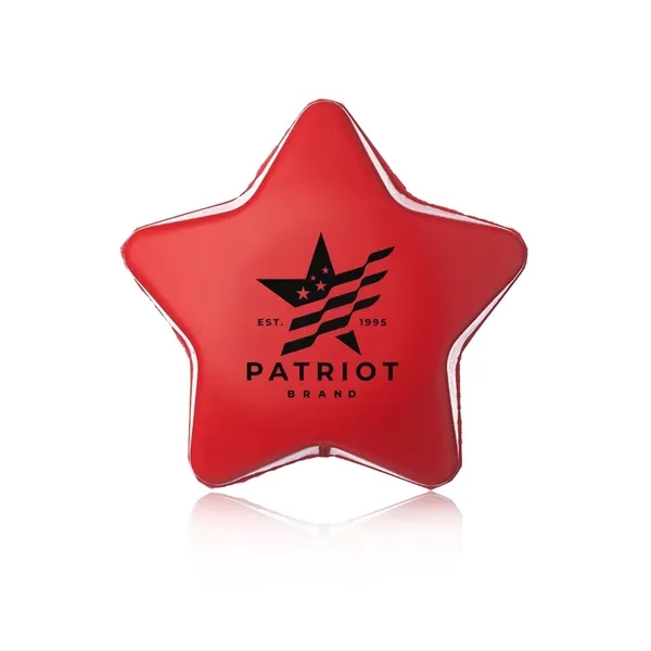 Star shaped stress reliever with American flag design.... from ASI 39552 BEL Promo