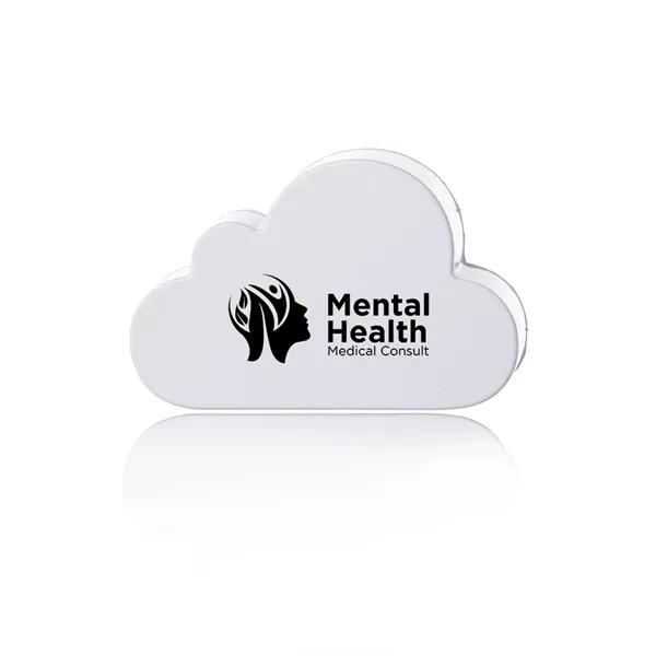 3.15" x 2.05" cloud shaped stress ball made of PU foam.... from ASI 39552 BEL Promo
