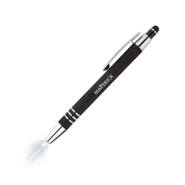 Durable metal featuring a light at the ballpoint tip and a... from ASI 90859 Tempo Industries Inc / Tempoline