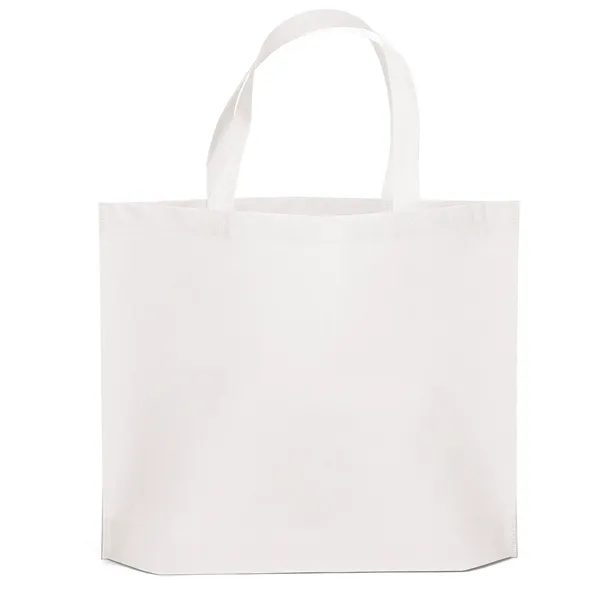 Budget non woven tote with heat-sealed handles.... from ASI 37940 Bag Makers Inc