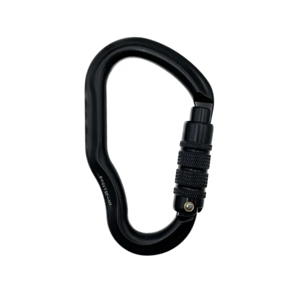 B shape triple gate aluminum carabiner plus laser engraving on 1... from ASI 37218 Athena Promo (tm)