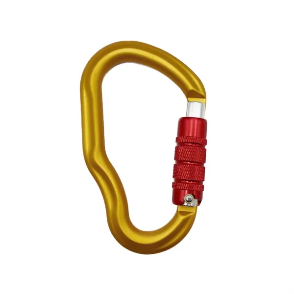 B shape triple gate aluminum carabiner plus laser engraving on 1... from ASI 37218 Athena Promo (tm)