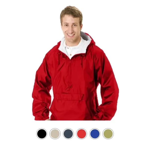 Nylon taffeta shell w/half front zipper and drawstring hood. 100% soft... from ASI 72657 Active Life Promo / Active Life Promo Active Life