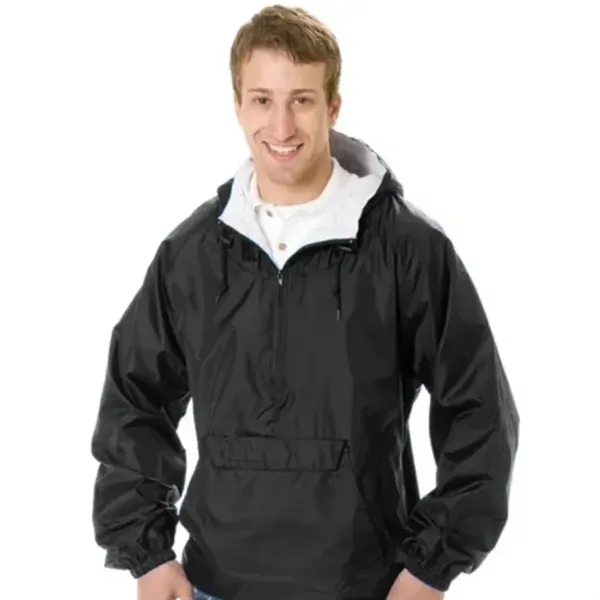 Nylon taffeta shell w/half front zipper and drawstring hood. 100% soft... from ASI 72657 Active Life Promo / Active Life Promo Active Life