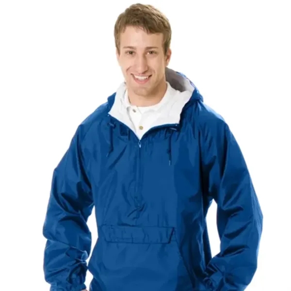 Nylon taffeta shell w/half front zipper and drawstring hood. 100% soft... from ASI 72657 Active Life Promo / Active Life Promo Active Life