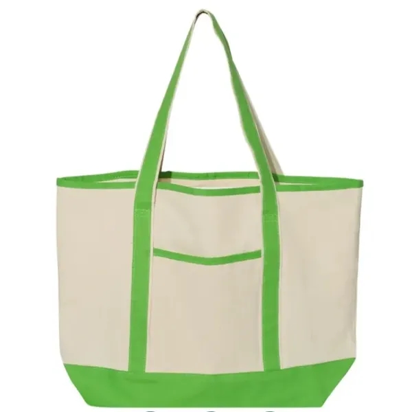 100% Cotton Heavy Canvas Large Deluxe shopping tote bag. Self Fabric... from ASI 72657 Active Life Promo / Apres Ski Active Life