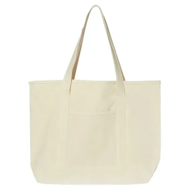 100% Cotton Heavy Canvas Large Deluxe shopping tote bag. Self Fabric... from ASI 72657 Active Life Promo / Apres Ski Active Life