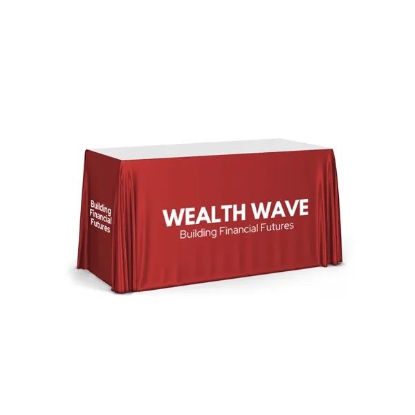 Liquid Repellent 4ft Table Throw Cover - Fully Dye Sublimated... from ASI 94105 Visual Textile Resource