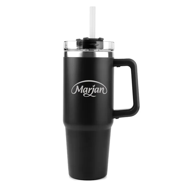 High-quality 30oz SS Double Wall Vacuum Mug & Straw Lid with... from ASI 30112 ACE Products / Ace Line