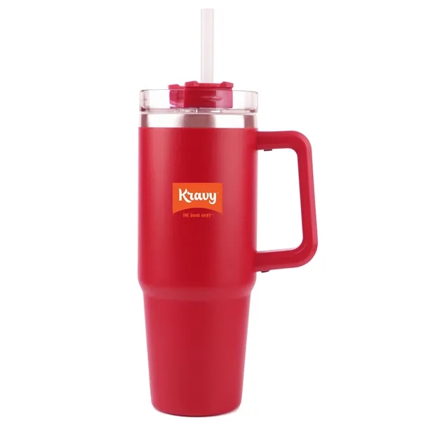 High-quality 30oz SS Double Wall Vacuum Mug & Straw Lid with... from ASI 30112 ACE Products / Ace Line