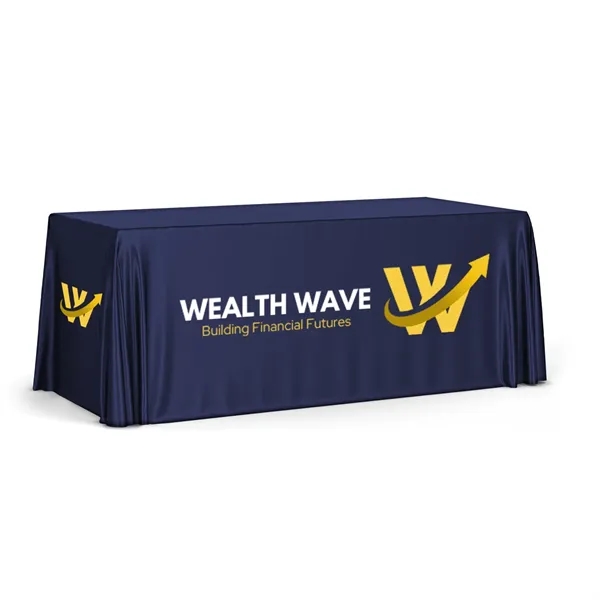 Liquid Repellent 8ft Table Throw, 42" Counter Height - Full Color... from ASI 94105 Visual Textile Resource
