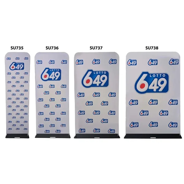 2'W x 90"H EuroFit Banner with Steel Base, Full Color Graphics... from ASI 53509 FIEL-Fairdeal Import & Export / FIEL