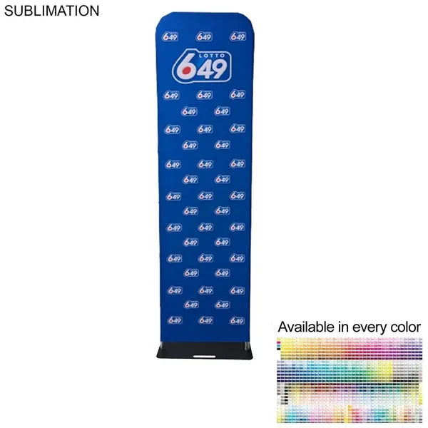 2'W x 90"H EuroFit Banner with Steel Base, Full Color Graphics... from ASI 53509 FIEL-Fairdeal Import & Export / FIEL