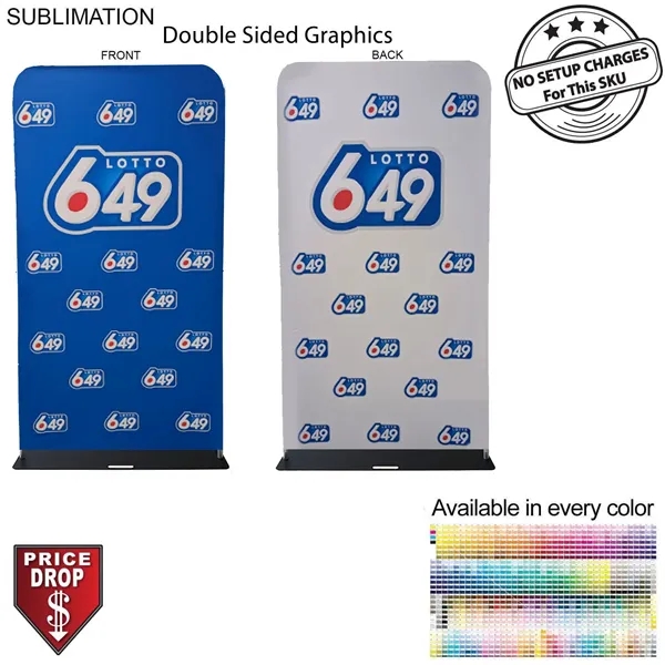 4'W x 90"H EuroFit Banner with Steel Base, Full Color Graphics... from ASI 53509 FIEL-Fairdeal Import & Export / FIEL