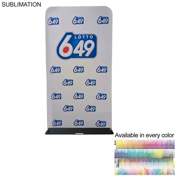 4'W x 90"H EuroFit Banner with Steel Base, Full Color Graphics... from ASI 53509 FIEL-Fairdeal Import & Export / FIEL