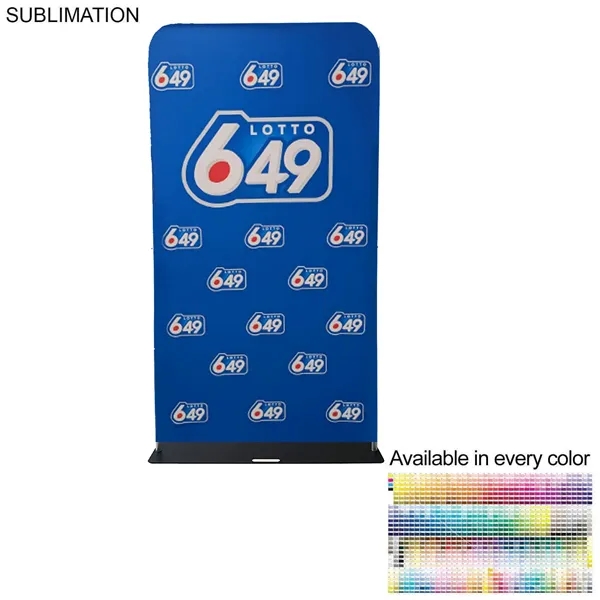 4'W x 90"H EuroFit Banner with Steel Base, Full Color Graphics... from ASI 53509 FIEL-Fairdeal Import & Export / FIEL