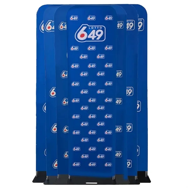 2'W x 90"H EuroFit Banner with Steel Base, Full Color Graphics... from ASI 53509 FIEL-Fairdeal Import & Export / FIEL