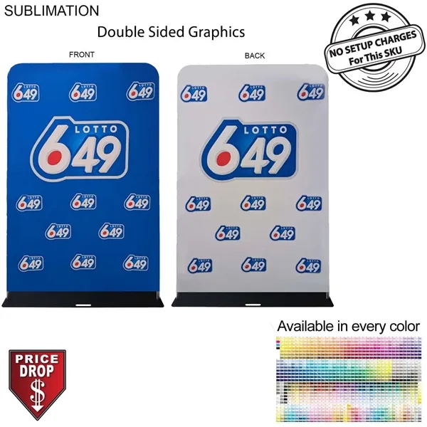 2'W x 90"H EuroFit Banner with Steel Base, Full Color Graphics... from ASI 53509 FIEL-Fairdeal Import & Export / FIEL