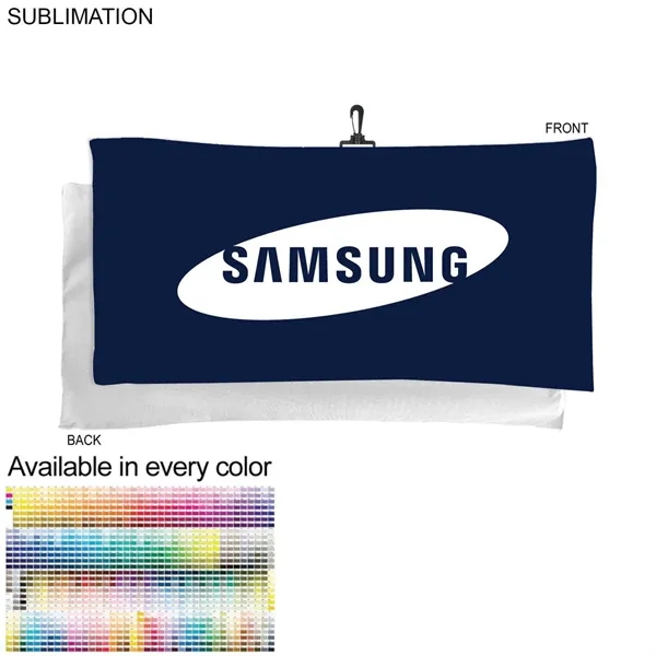 Oversized Golf Towel in Microfiber Dri-Lite Terry, 20x40, with Black Swivel... from ASI 53509 FIEL-Fairdeal Import & Export / FIEL