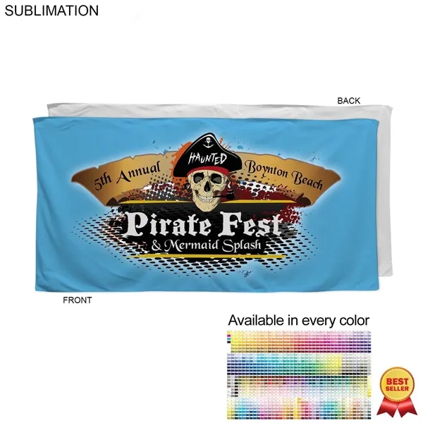30" x 60" microfiber terry beach towel with full-color sublimation printing... from ASI 53509 FIEL-Fairdeal Import & Export / FIEL