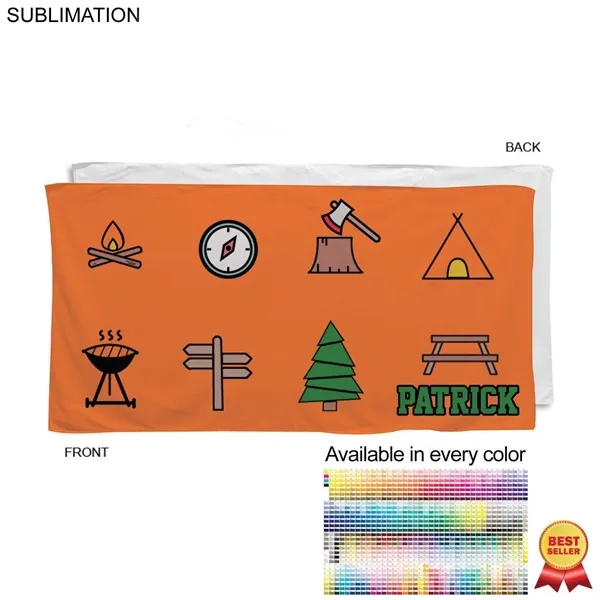 30" x 60" microfiber terry beach towel with full-color sublimation printing... from ASI 53509 FIEL-Fairdeal Import & Export / FIEL