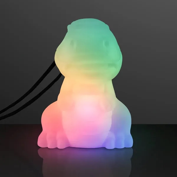Light Up Dinosaur Necklace, Color Change LED; Blank Pricing... from ASI 34194 ALightPromos