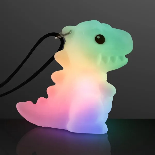 Light Up Dinosaur Necklace, Color Change LED; Blank Pricing... from ASI 34194 ALightPromos